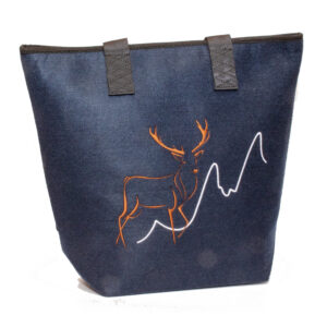 Handtasche-filz-Hirsch-blau-modern